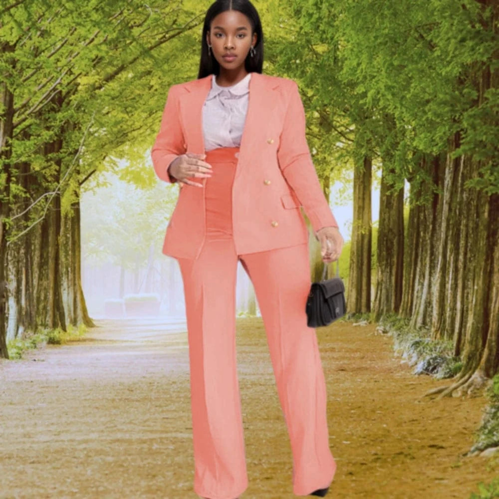 D0702DJ18 Wholesale Popular Winter Plus Size Suit Collar Double Breasted Women Jackets And Coats Sehe Fashion