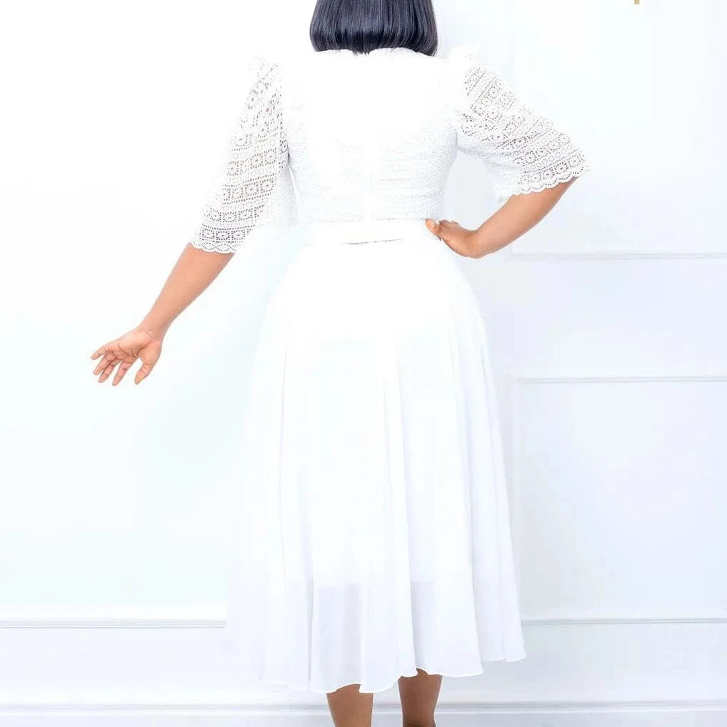 D280 High Quality Fashion Casual Dresses Patchwork Chiffon Nail Beaded Dress Celebrities African Dress With Free Belt