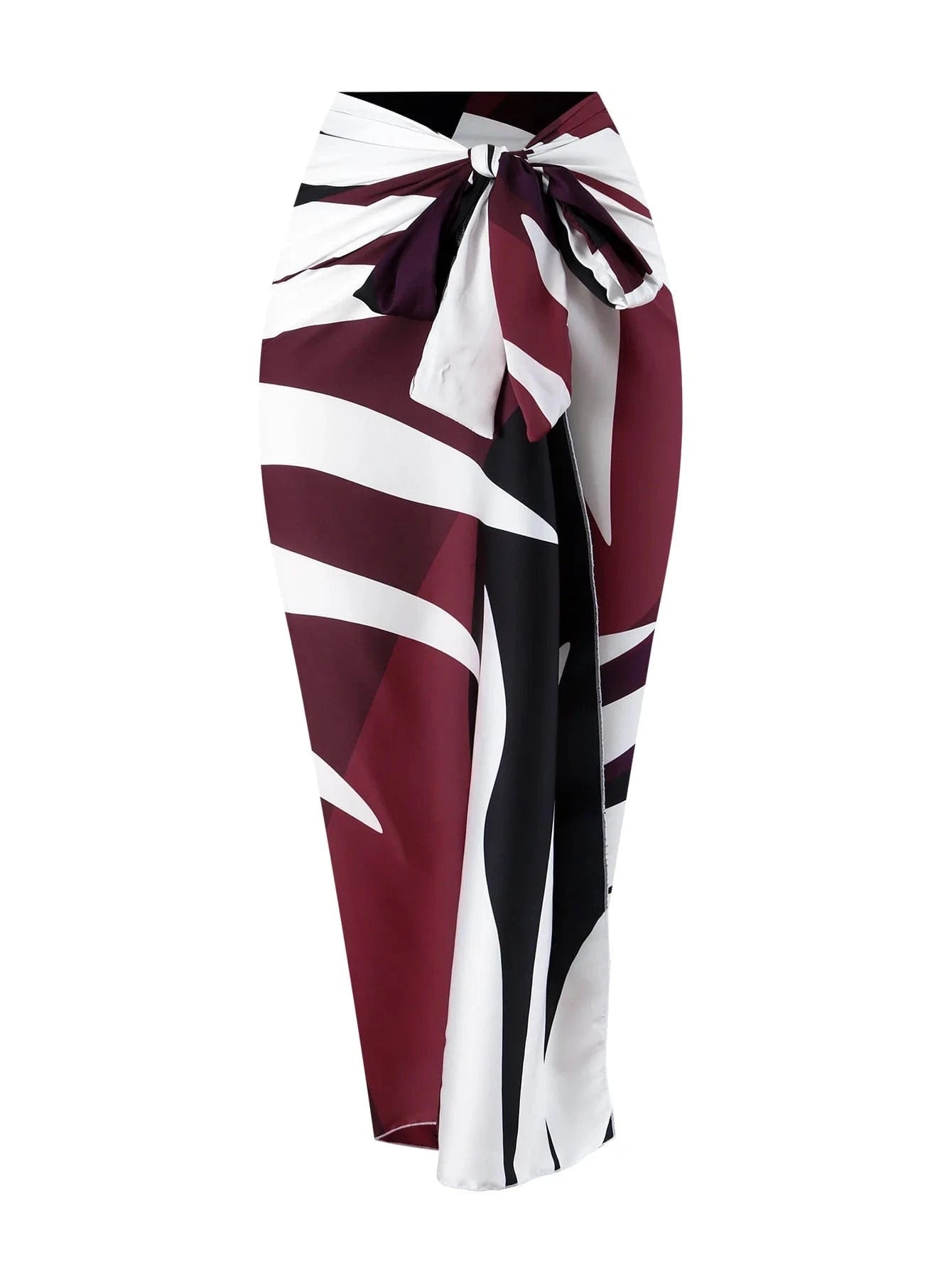 DAMOCHIC One Piece Swimsuit for Women Multicolor Lace Up Gem French Two Piece Long Dress Swim Skirt Suit Swimwear Beachwear 2024