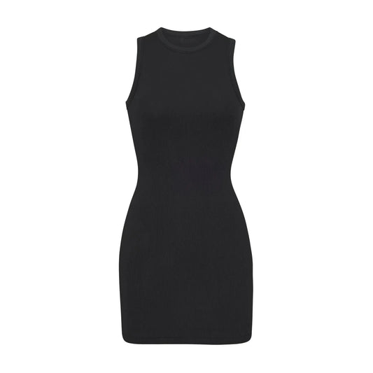DAMOCHIC Wholesale 2024 sexy night short dresses elegant bodycon dress spring and summer sleeveless black mini dress club