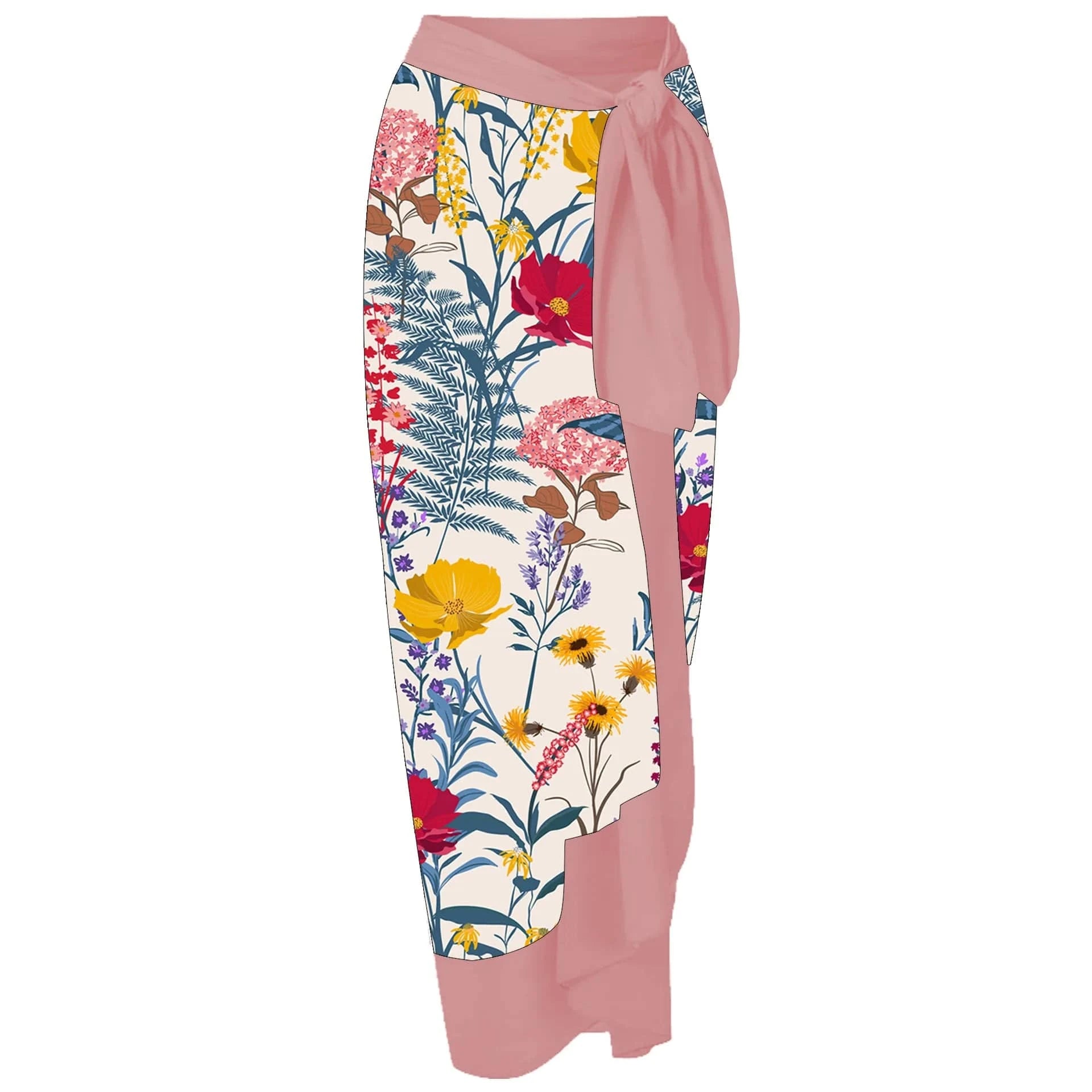 DAMOCHIC Wholesale New Swimwear Beachwear Luxury Floral Print One Piece Swimsuit with Cover Up Beachwear Sexy for Women 2023