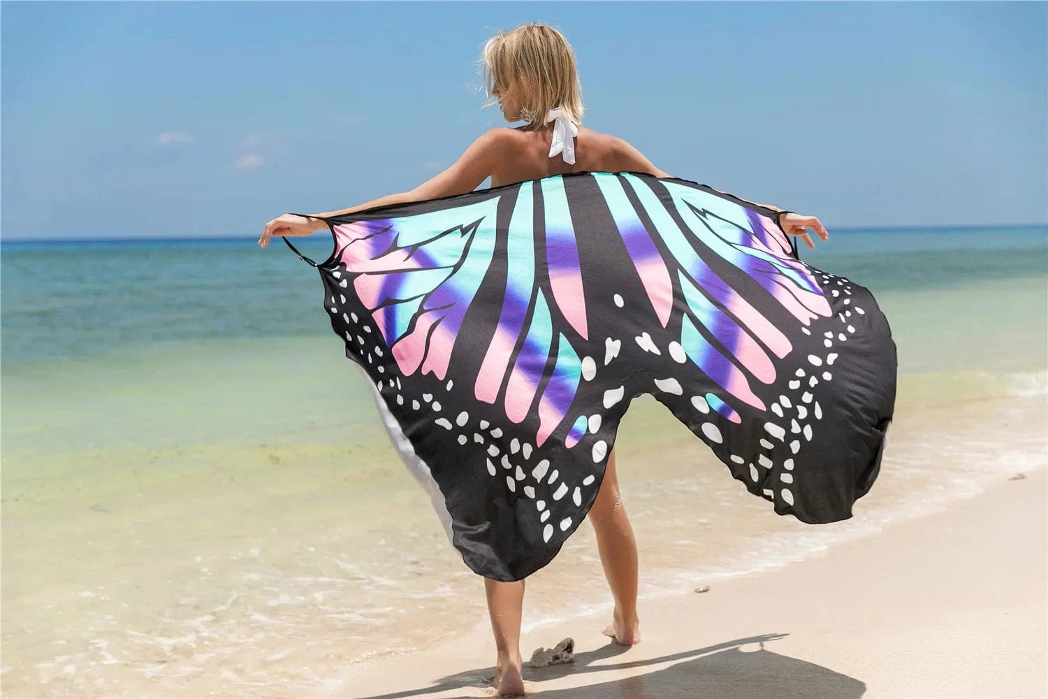 DAMOCHIC Wholesale Swimsuit Cover Up for Women Summer Printing Beach Dress Wrap Skirt Bathing Suit Bikini Beach Cover Up 2023