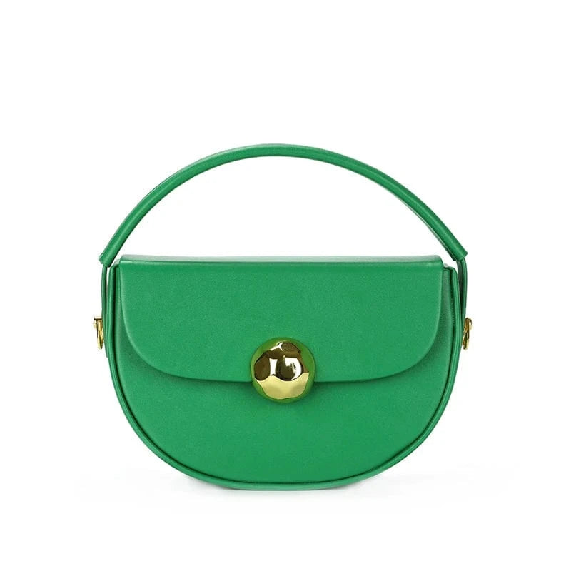 Dark Green Women's Luxury Bag Top Handle Half Moon Box Clutch Handbags Fashion Bags for Ladies Girls 2024