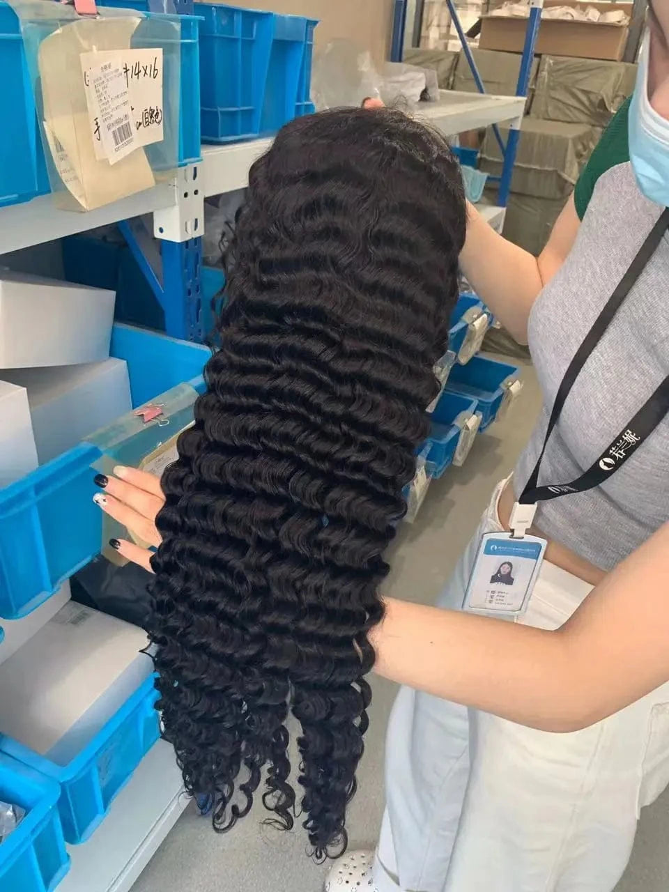 deep wig / 16 Inches Raw Indian Loose Deep Wave Wig 40 Inch Curly Deep Wave Lace Human Hair Wig 180 Density 13x6 Deep Wave Lace Front Wig