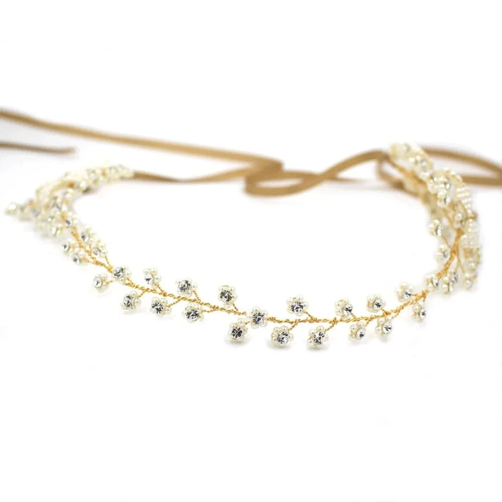 default New Fashion Crystal beads Flower Headpiece Wedding Hair Accessories Special Occasion Headbands Bridal Headband Tiara