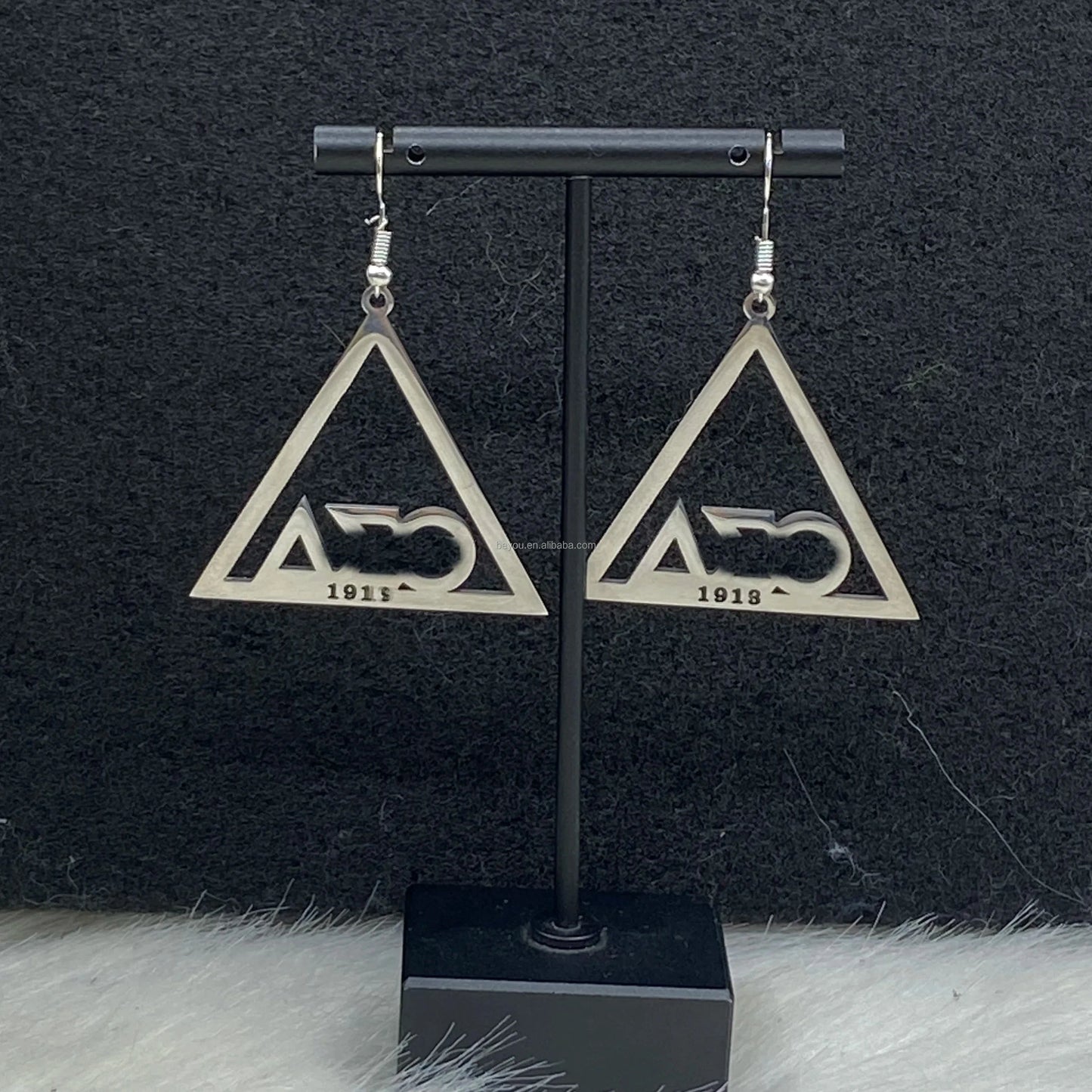 Delta Sigma Theta Triangle DST Pyramid Earrings Jewelry Set Hot-selling Gifts Jewelry