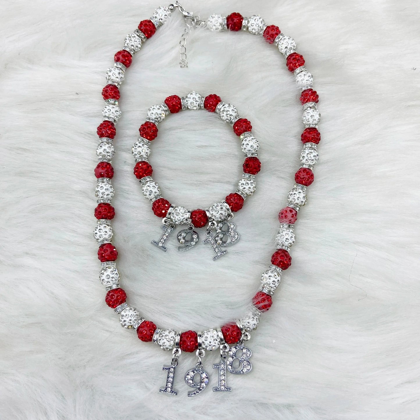 Delta Tassel Number Elephant Necklace Set Jewelry