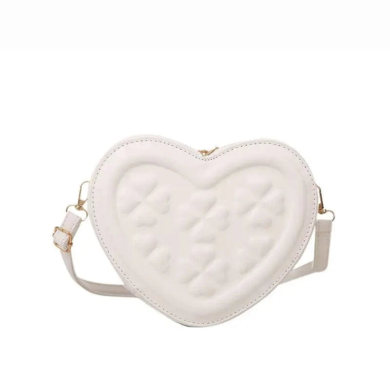 Designer famous brand / White 2024 New Arrivals Dropshipping Summer Spring Heart Shape SmallShoulder Women's Crossbody Bags Handbags Purses and Handbags