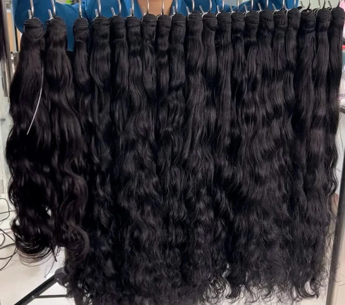 double weft hair bundles straight 100% human hair extension virgin hair wigs wholesale