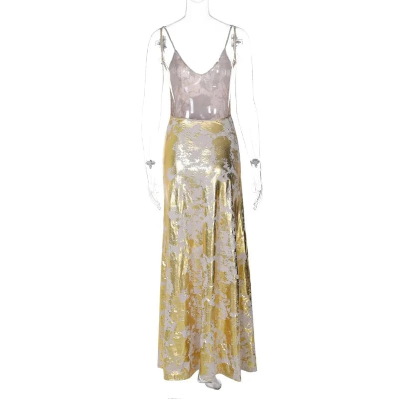 dress Women's Strap Maxi Dress Slim Fit V Neck Off Shoulder Sleeveless Dress