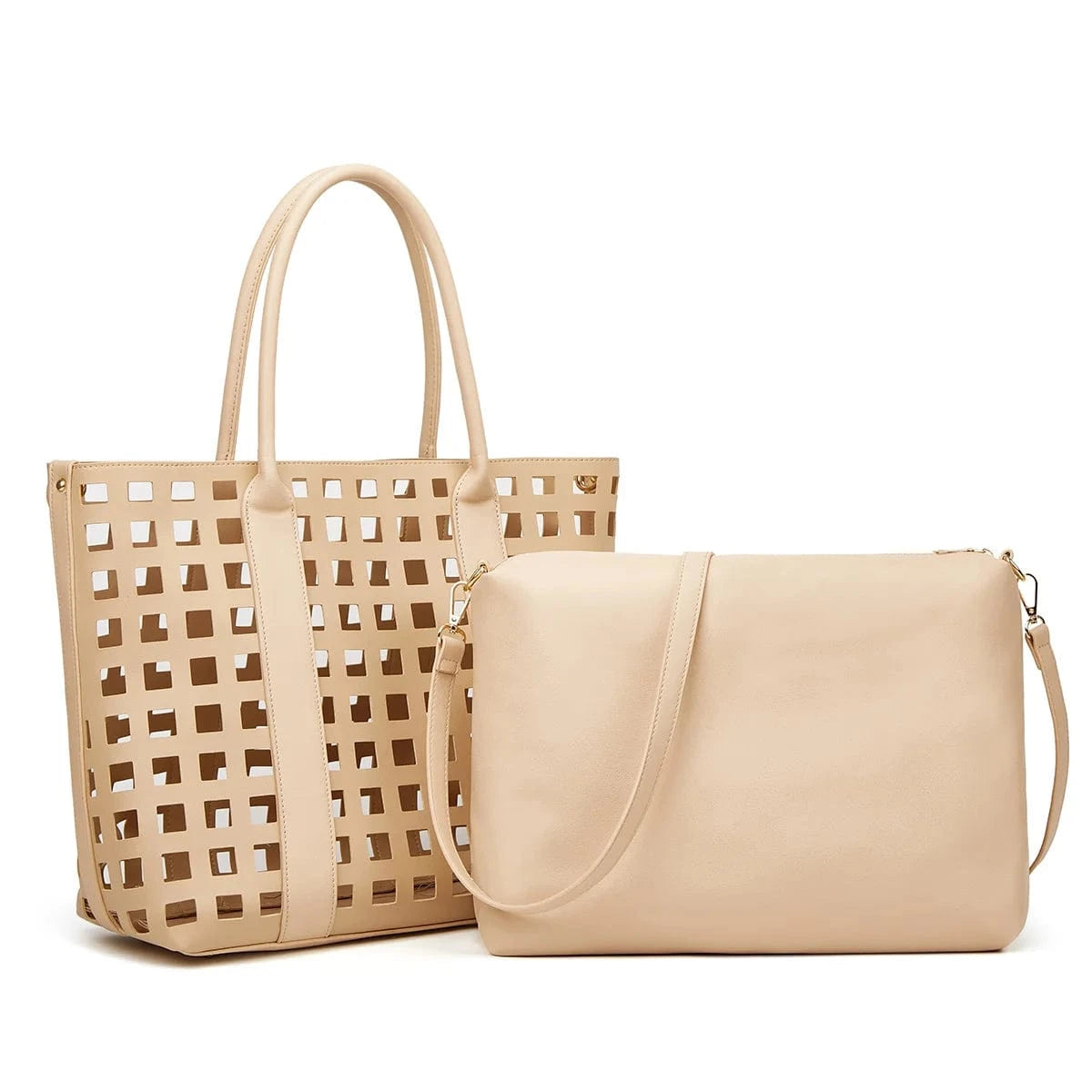 Drop Shipping Lady Women Beach Vintage Large Capacity Tote Shoulder Hand Bag Sets Handbags