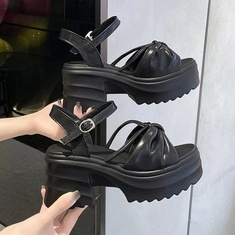 Dropshipping Custom Logo Pink Bow-knot Fashion Comfortable Women's Wedges Sandals Height Increasing Shoes Girls Sandals
