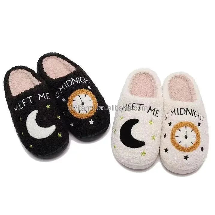Dropshipping product 2024 Meet Me At Midnight shoes slide sandals ladies house soft slippers home slippers woman indoor slippers