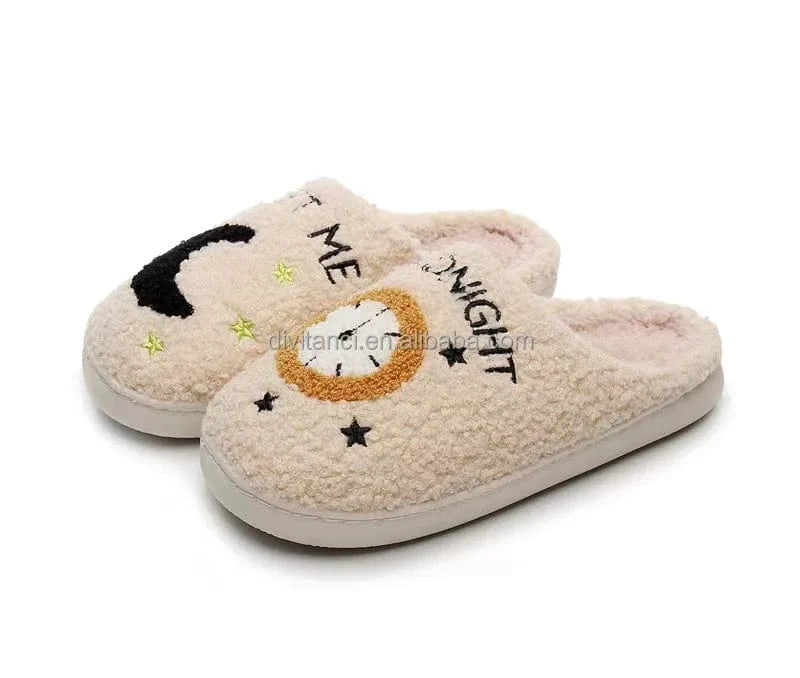 Dropshipping product 2024 Meet Me At Midnight shoes slide sandals ladies house soft slippers home slippers woman indoor slippers
