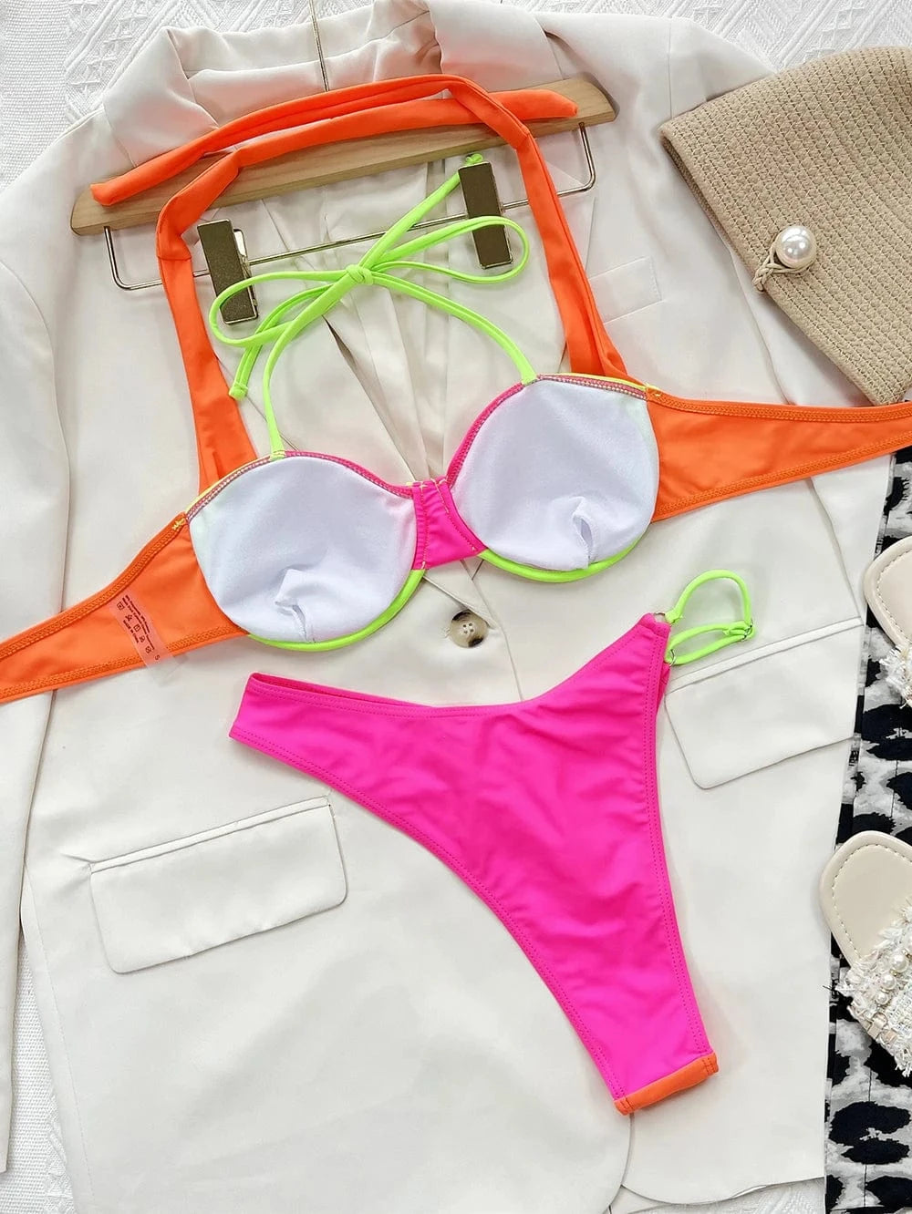 Dropshipping products 2024 Clothes Hot Sale Swimwear Women Push Up Underwire Bikini Patchwork Bikinis Brazilian Bathing Suits