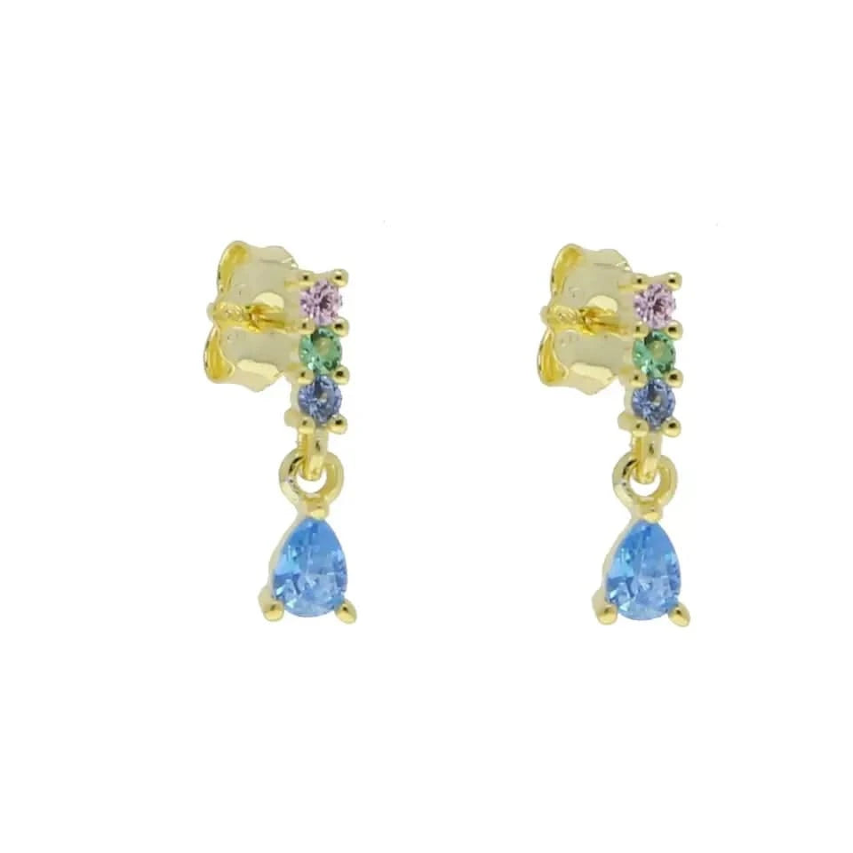 E1080 100% 925 Sterling Silver Multi Piercing Earring Minimal Delicate Gold Plated Butterfly Flower Mini Hoop Fine Silver Jewelry