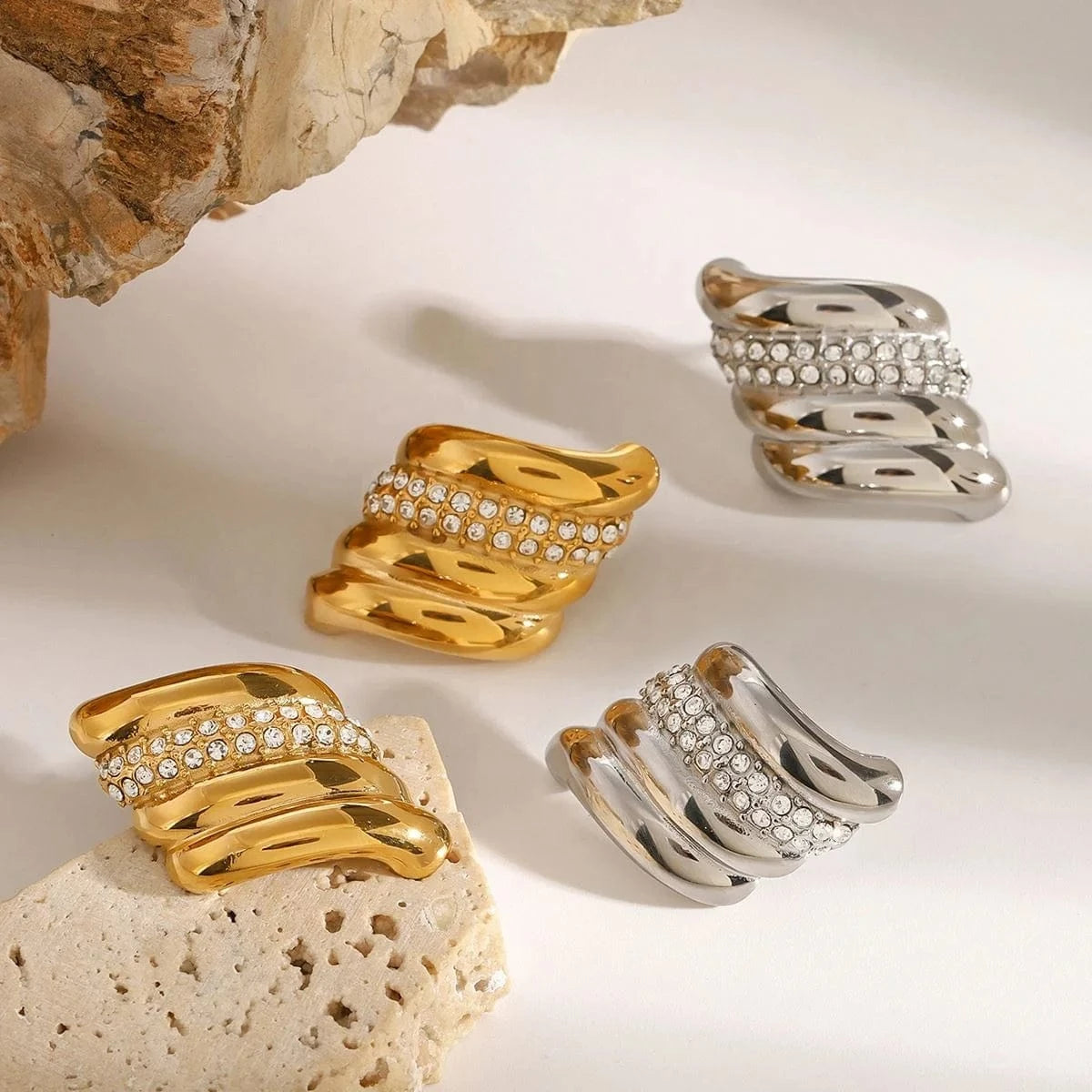 earrings Geometric Curve earrings