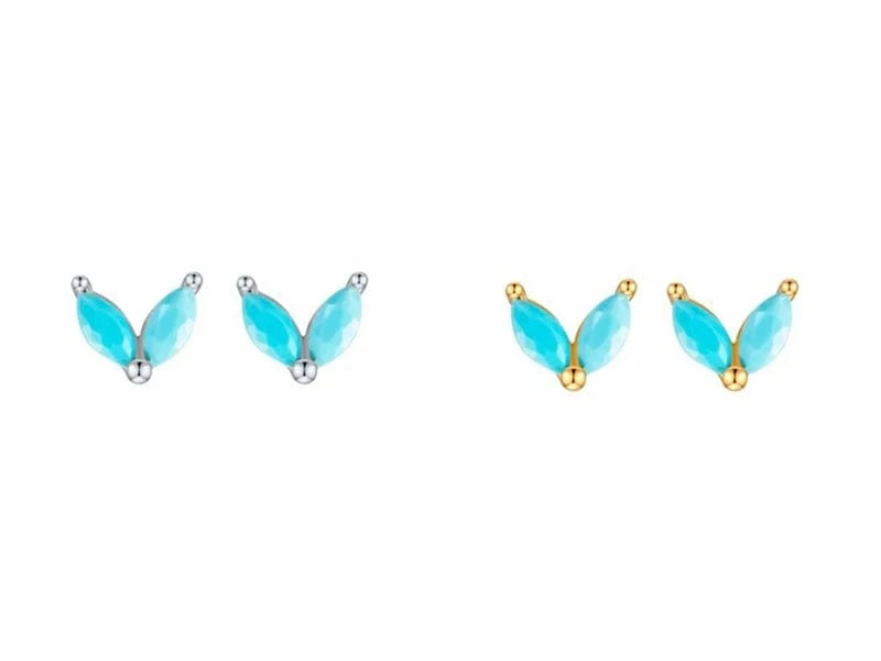 earrings Sterling Silver Bunny Ears Cartilage Stud Earring Cute Rabbit Design for Women