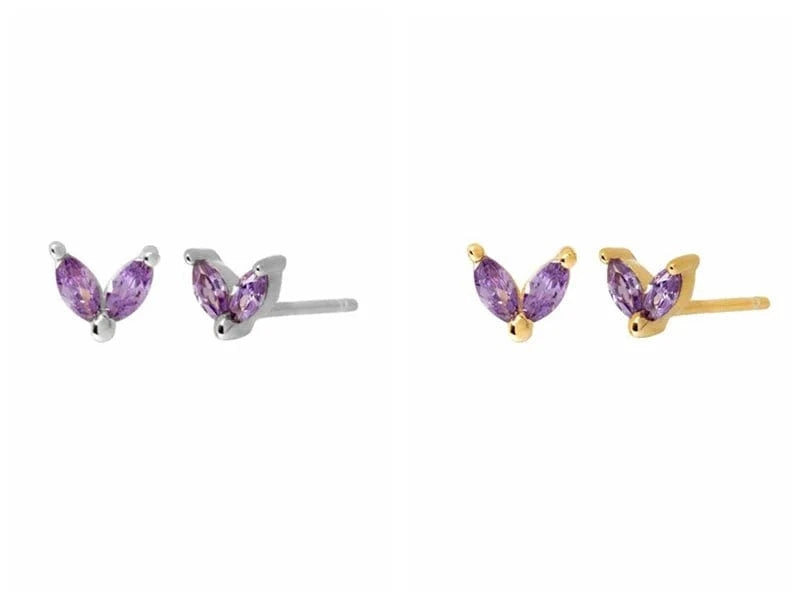 earrings Sterling Silver Bunny Ears Cartilage Stud Earring Cute Rabbit Design for Women