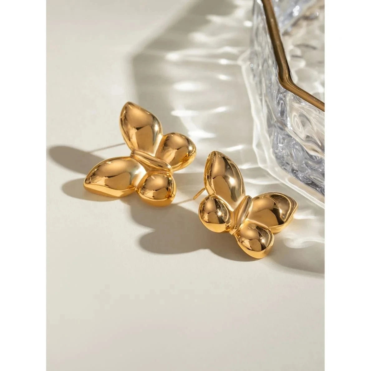 earrings Trendy / E2515 Butterfly Chunky Earrings