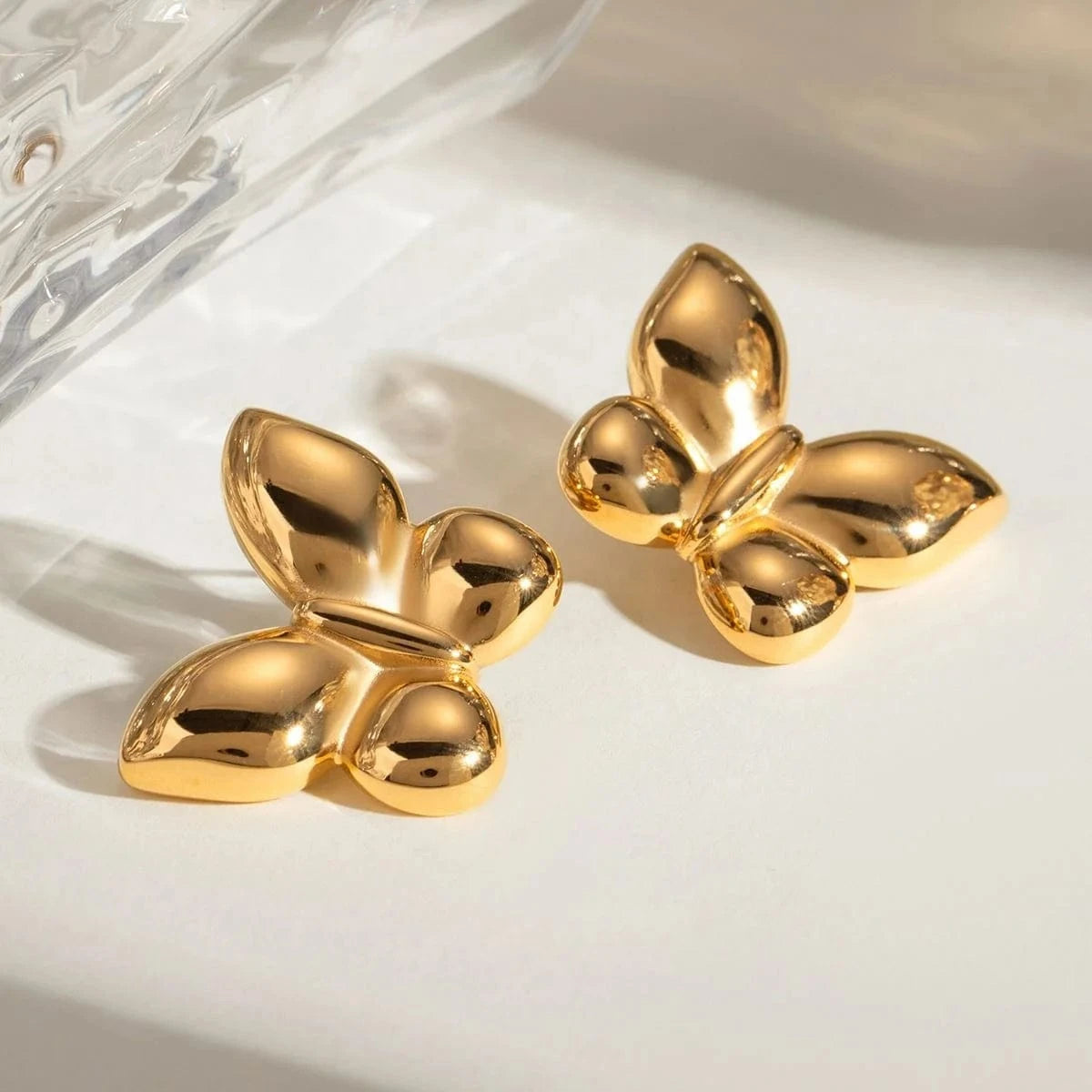 earrings Trendy / E2515 Butterfly Chunky Earrings
