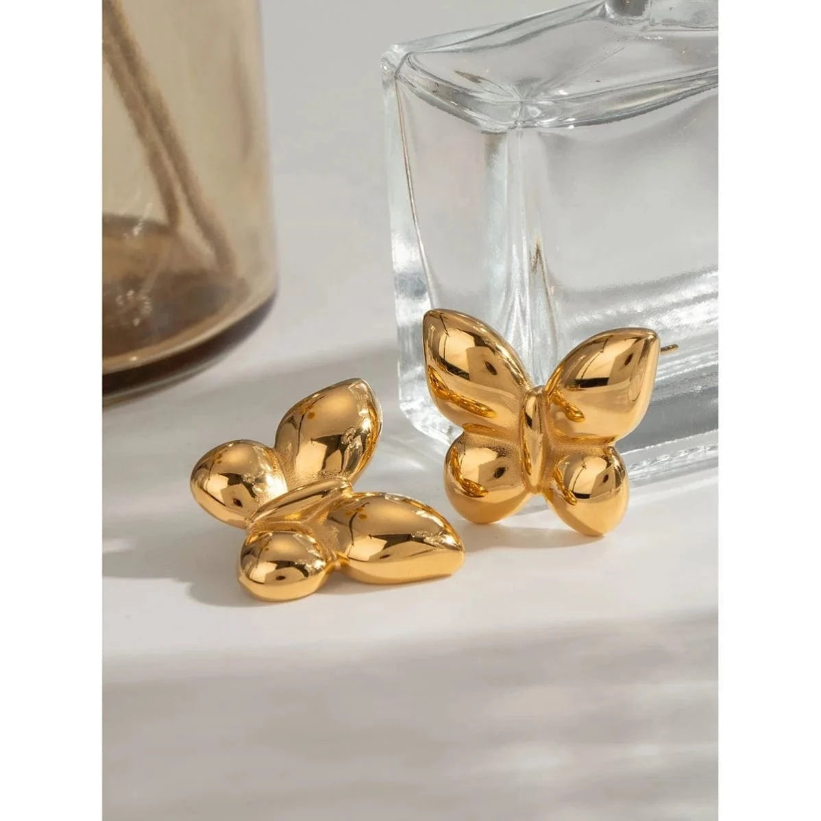 earrings Trendy / E2515 Butterfly Chunky Earrings