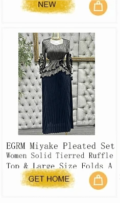 EGRM Elegant Banquet Pleated A-line Dress Suit Collar Mid To Long Style Waist Cinching Slimming Women Folds Skirt 2025 New 6G598