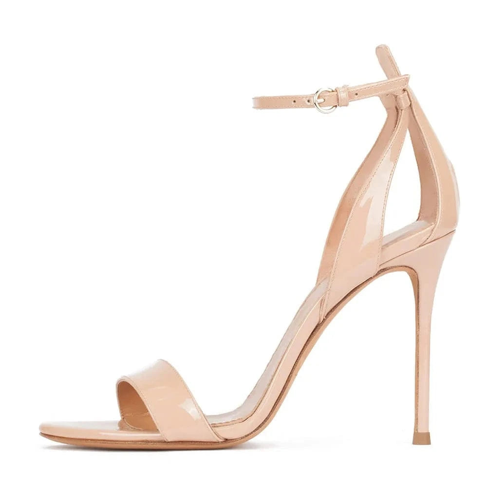 Elegant Attractive High Heel Sandal Heels Open Toe Sandals Buckle Ankle strap