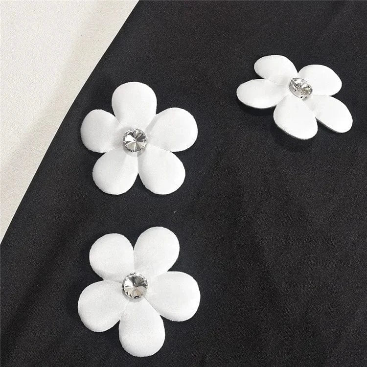 Elegant Black Flower Applique Bodycon Long Dresses Party Outfits For Women 2024 Sexy Hollow Out Bodycon Maxi Dress