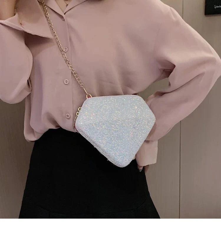 Elegant Glitter Evening Bag Clutch Purses for Women Cocktail Party Wedding Bling Sequin Handbag Clutches Wallets