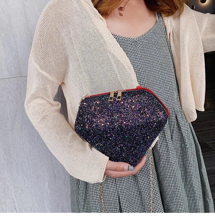 Elegant Glitter Evening Bag Clutch Purses for Women Cocktail Party Wedding Bling Sequin Handbag Clutches Wallets