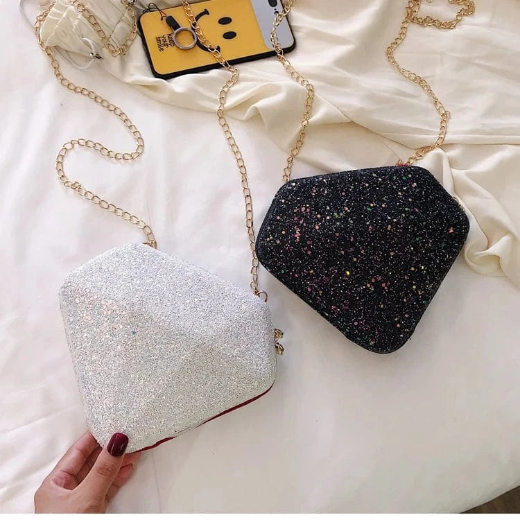 Elegant Glitter Evening Bag Clutch Purses for Women Cocktail Party Wedding Bling Sequin Handbag Clutches Wallets
