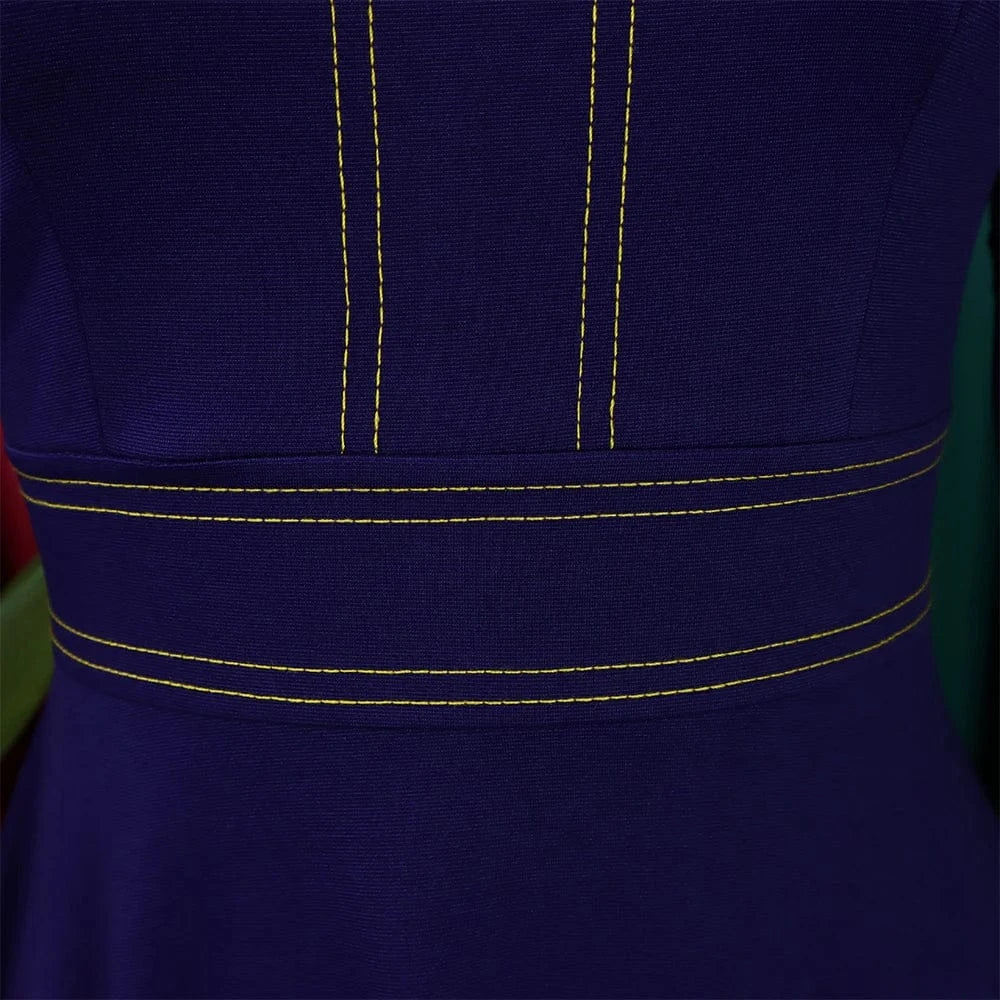 Elegant Party Dresses for Women 2024 Luxury O Neck Three Quarter Sleeve High Waisted Pleated A Line Mid Calf Birthday Dress Robe