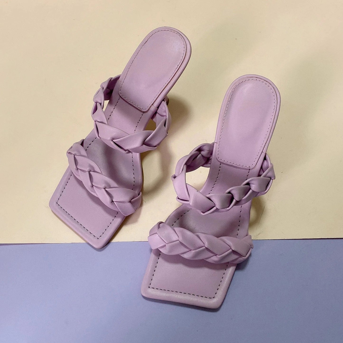 Elegant Party Square Toe Buckle Strap Femmes Sexy Stiletto wholesale strappy high heels luxury shoes women high quality heels