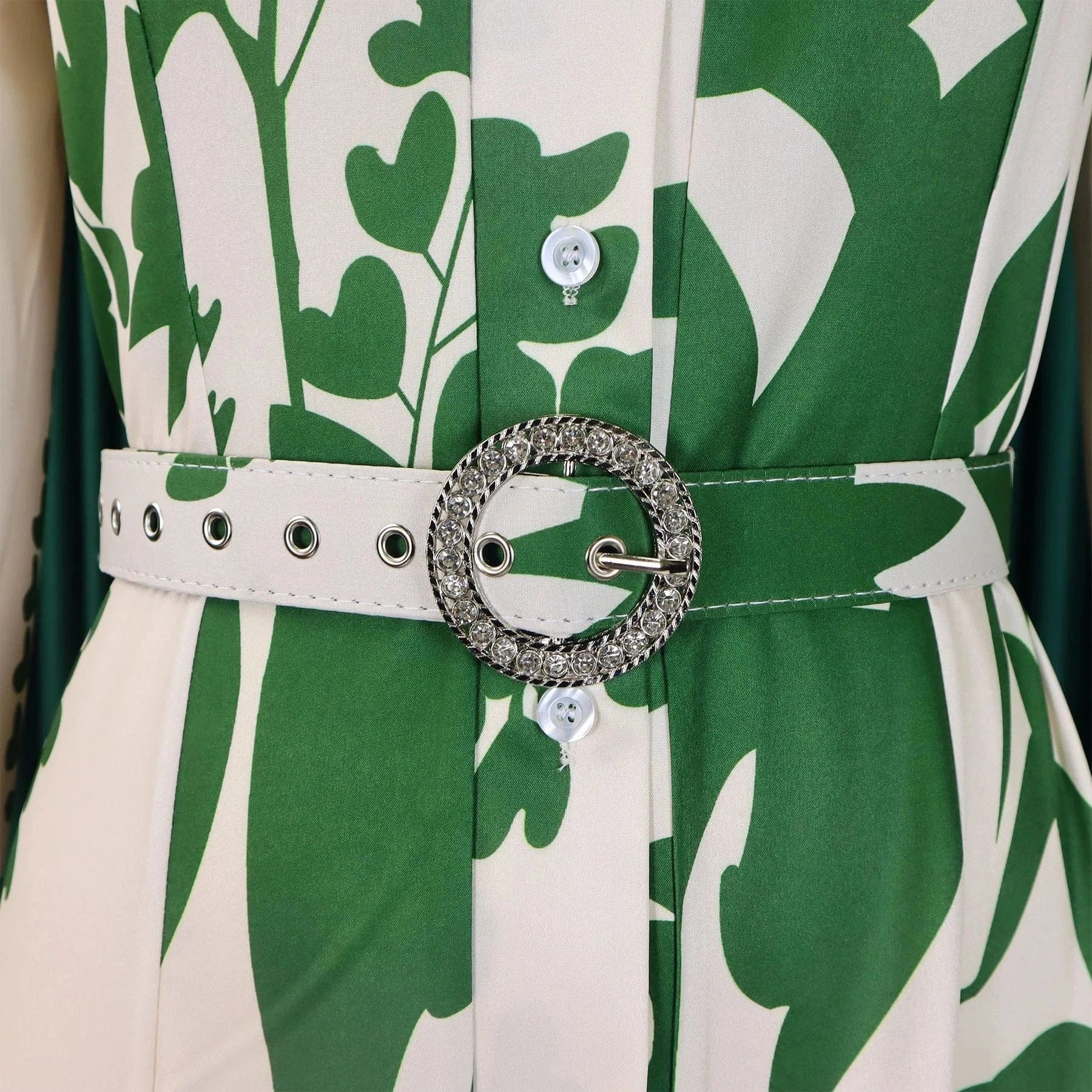 Elegant Printed Dresses Woman 2024 Turn Down Collar Single Breasted Full Sleeve Asymmetric Ankle Length Fashion Birthday Dress