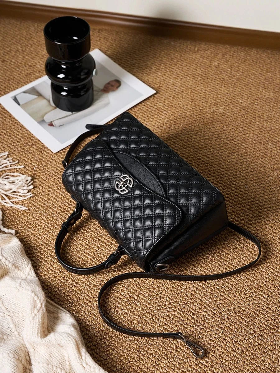 Elegant Trendy Ladies Genuine Leather New Fashion Handbags Lady Woman Hand Shoulder Crossbody Bags For Women Satchels Purses