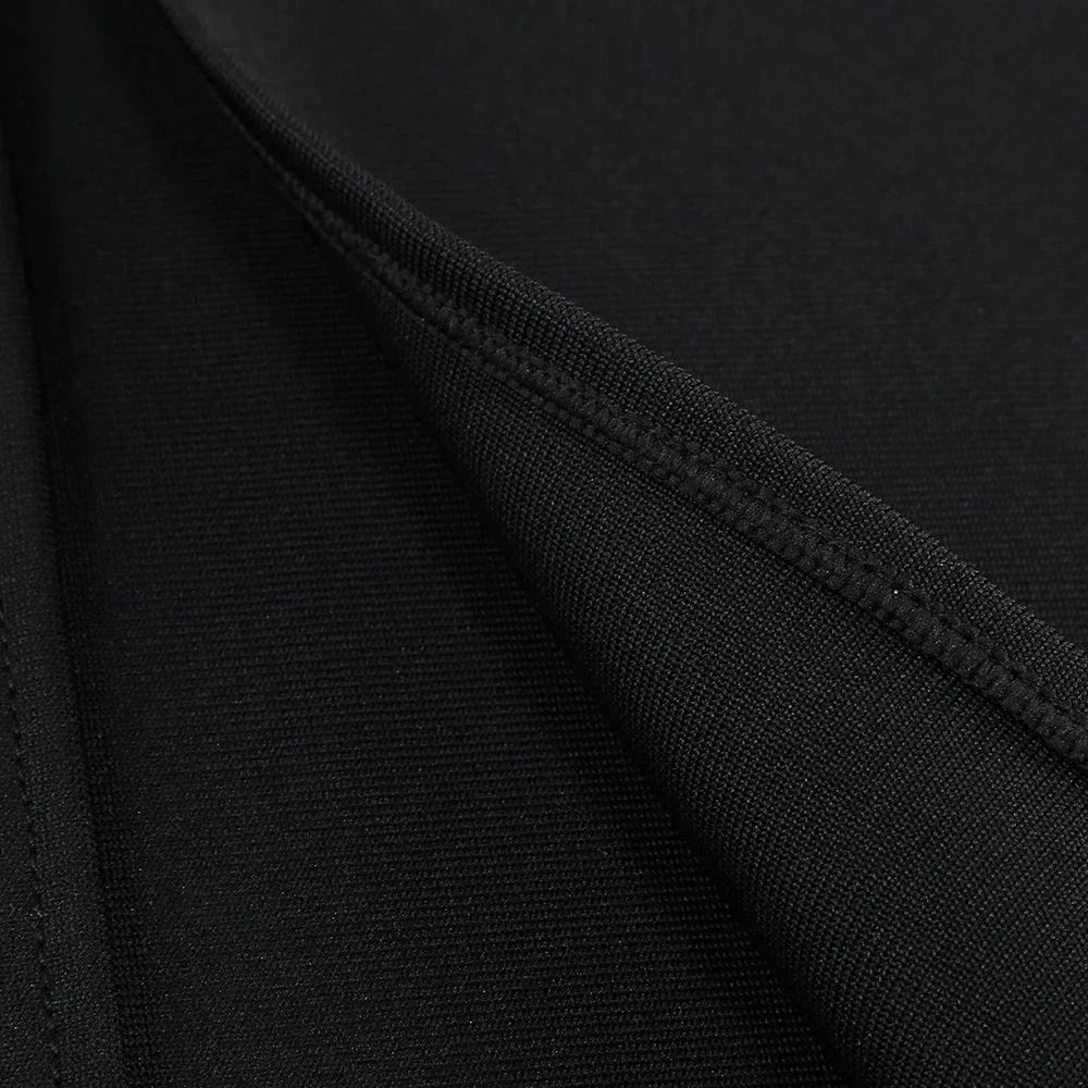 Elegant Women's Black Strapless Crop Top Rhinestone Floral Skirt Two-piece Gown Ideal for Party Fashionable Glamorous Choice