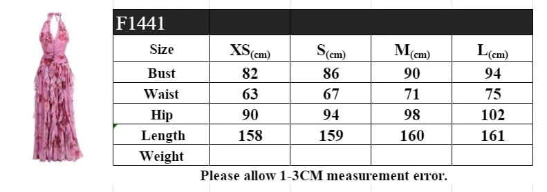 Elegant Women's Halter Floral Print Maxi Dress High Slit Flowy Summer Party Wear Fashionable Ruched Bodice Deep V-Neck Design