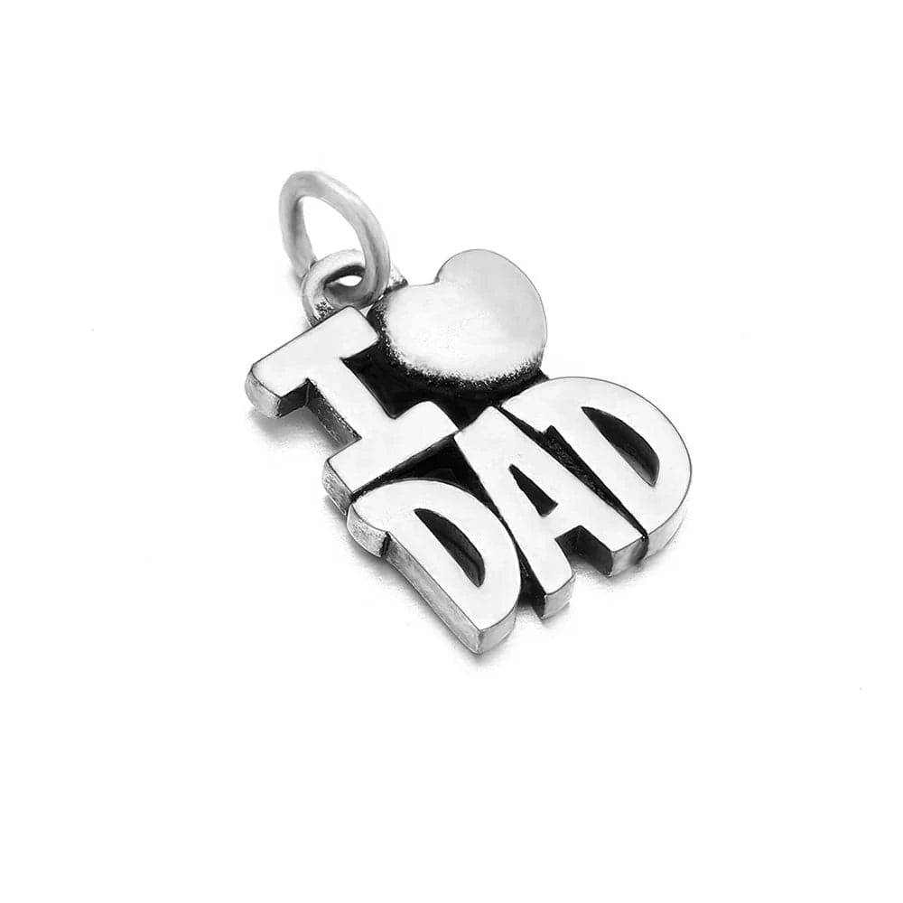 EManco DIY Pendant Charms for Handmade Jewelry Bracelet Making Charms Silver Family Love Gift Mom Necklace Jewelry Custom Chain