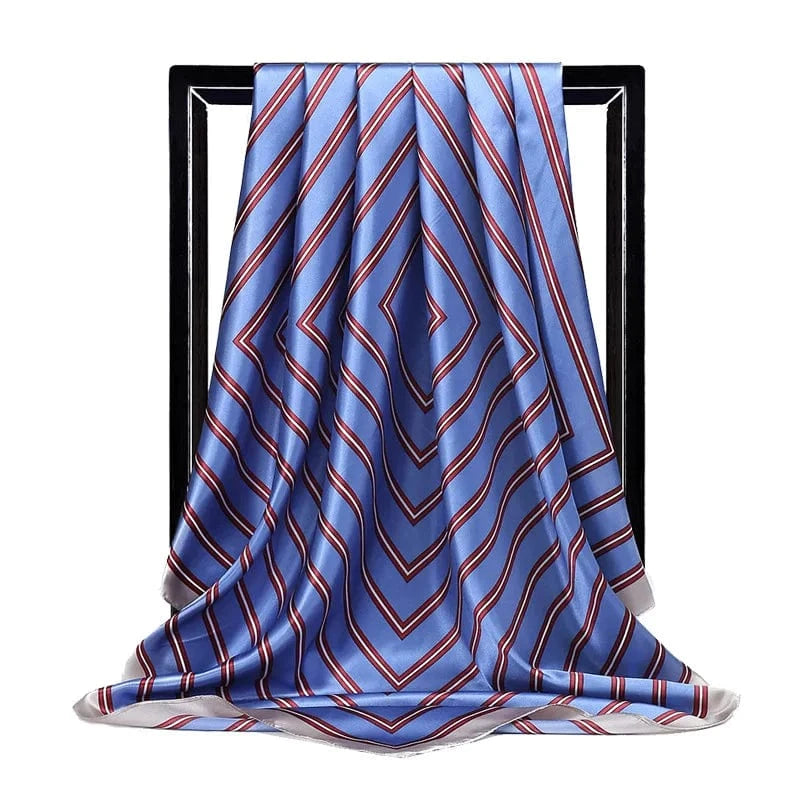 Europe and the United States new imitation silk 90cm square scarf lady scarf gift siwh