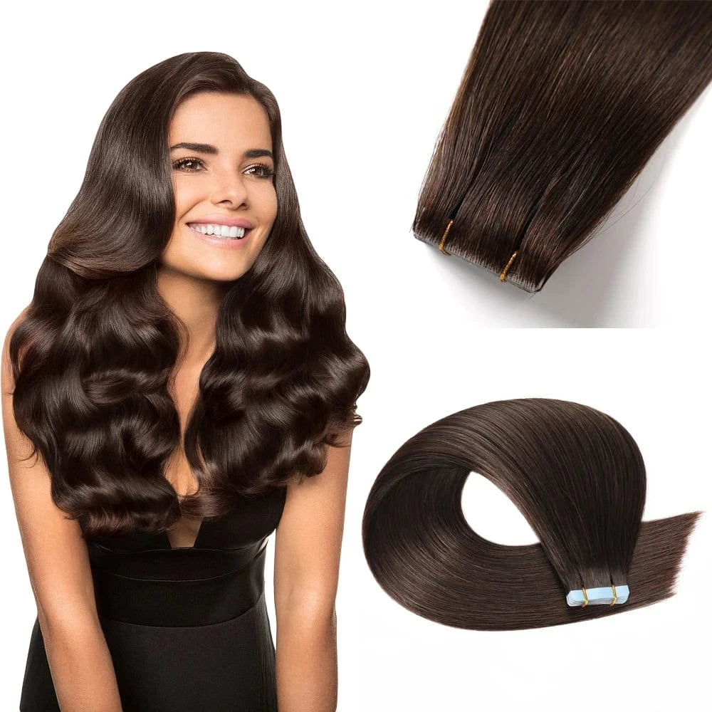 European Double Drawn Russian Human Hair Tape Hair Extension High Quality Natural Remy Tape In Hair Extension