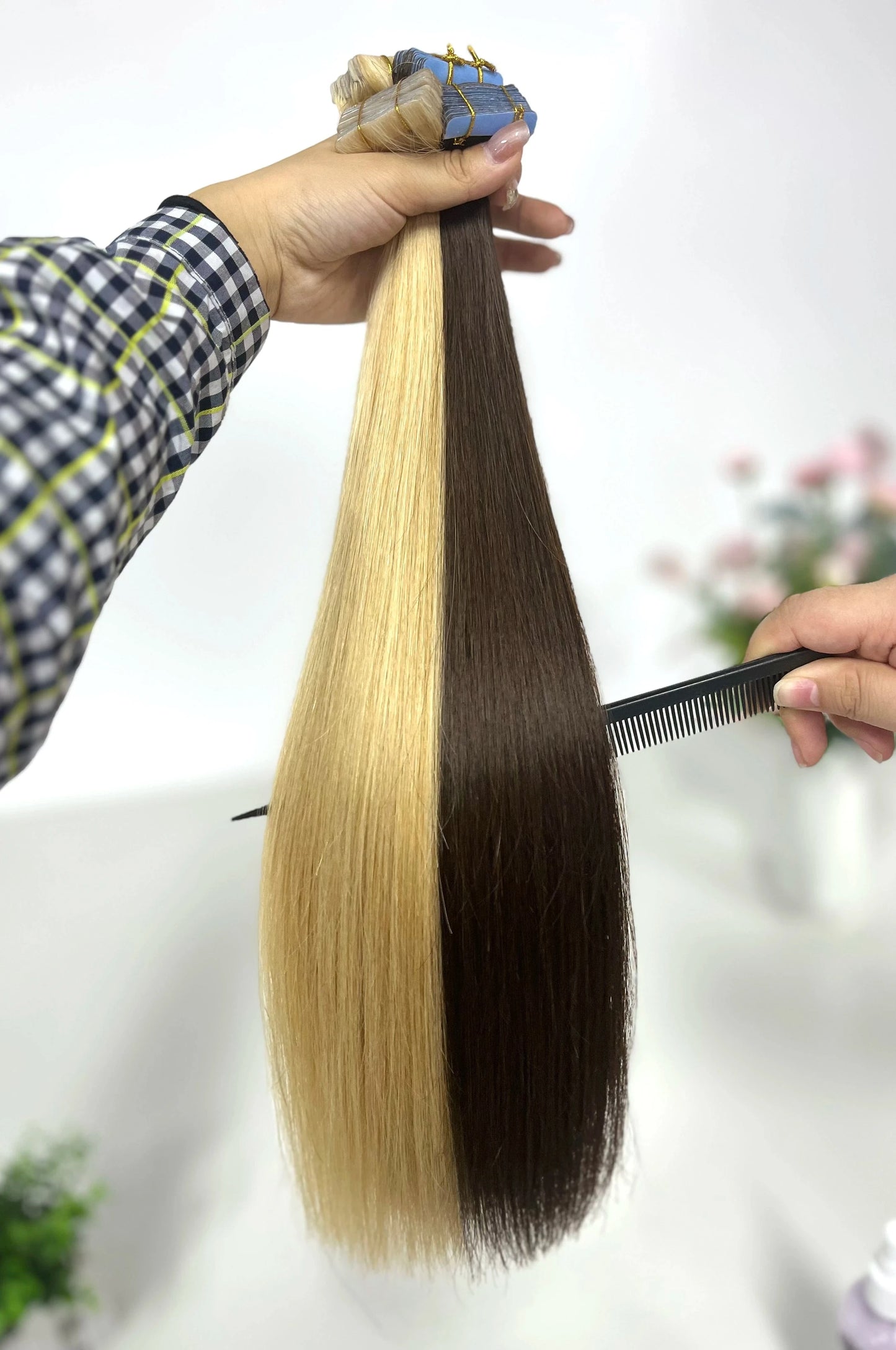 European Double Drawn Russian Human Hair Tape Hair Extension High Quality Natural Remy Tape In Hair Extension