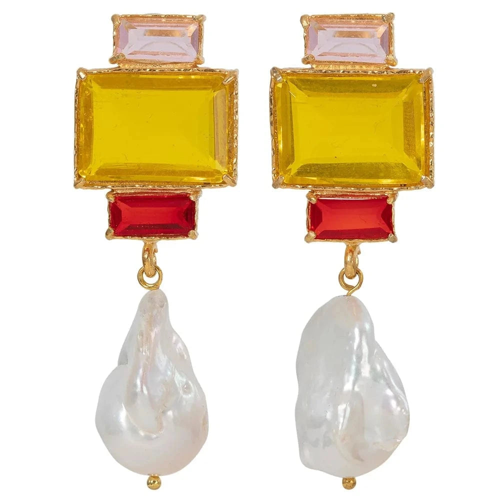 Exaggeration Pearl Earings Women Simple Pendant Big Drop Earrings Fashion Fine Gold Diamond Earrings Jewelry