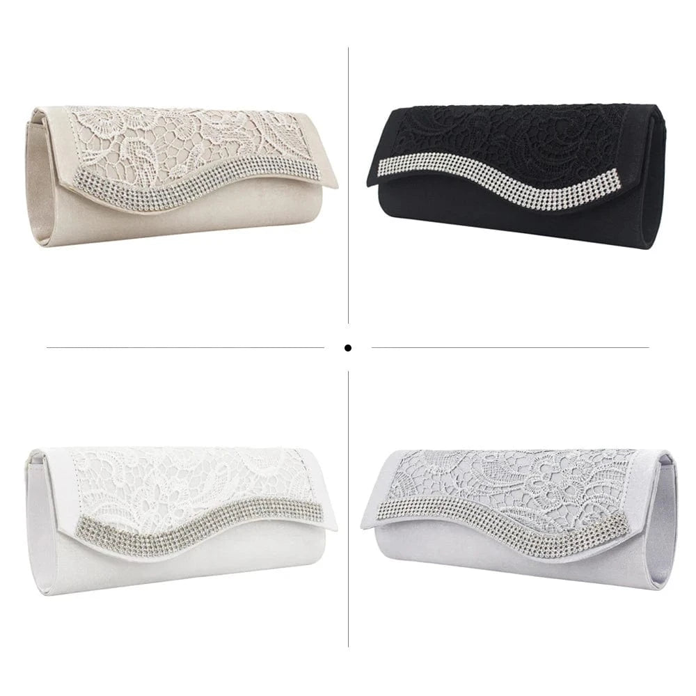 Factory direct supply spot women's bags, European and American fashion pleated clutches dinner evening bags