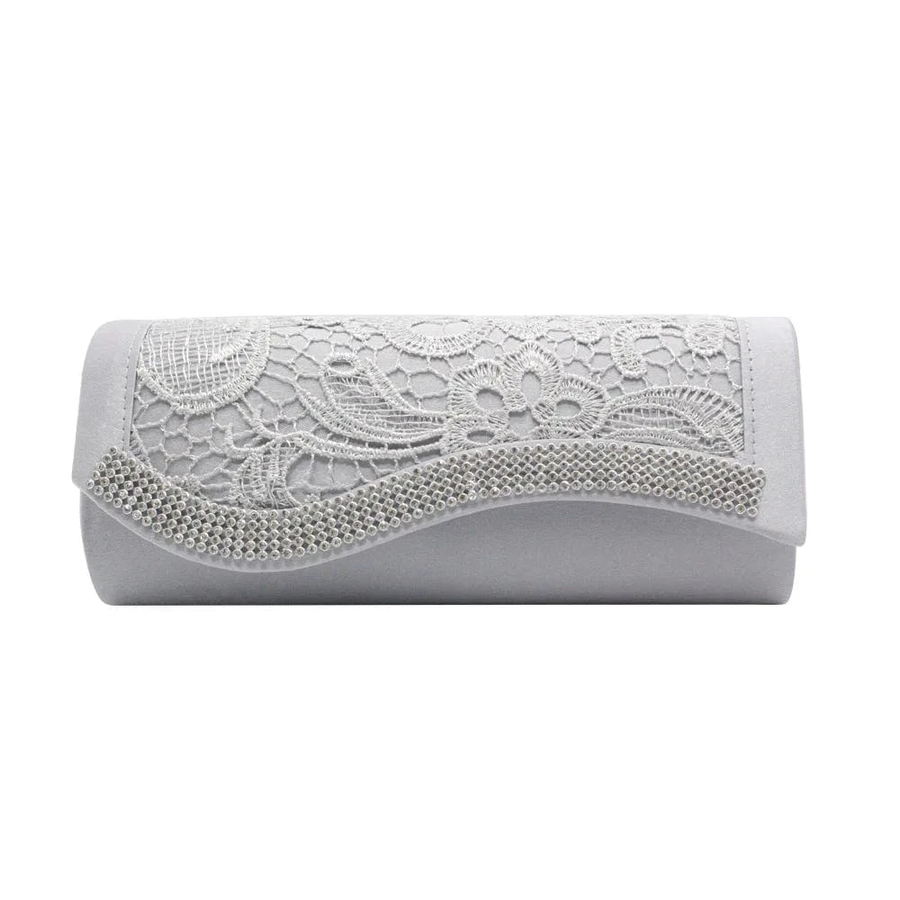 Factory direct supply spot women's bags, European and American fashion pleated clutches dinner evening bags