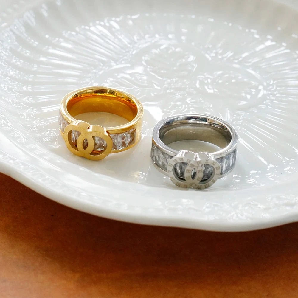 Factory New Fashion Popular Stainless Steel Ring Wholesale Custom Spot One Dropshipping Jewelry