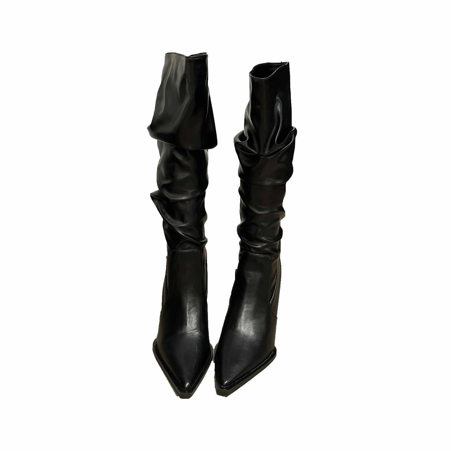 Factory ready stock 2024 autumn and winter New pointed stiletto heel European and American fashion high heel boots
