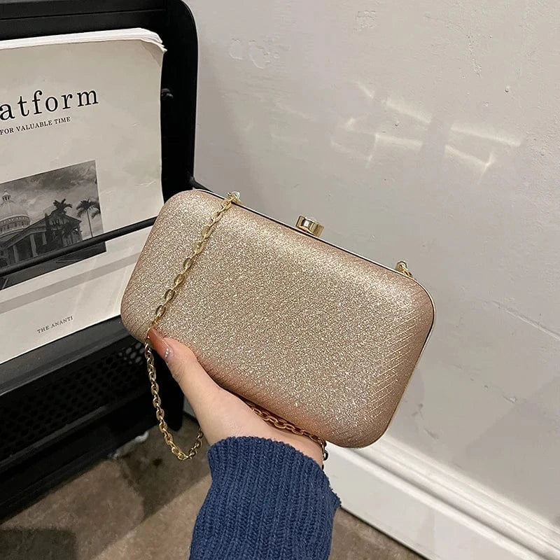 Factory wholesale Box Handbags 2024 Lady Fashion Chain Shoulder Bags Lady Design Party Purses For Woman