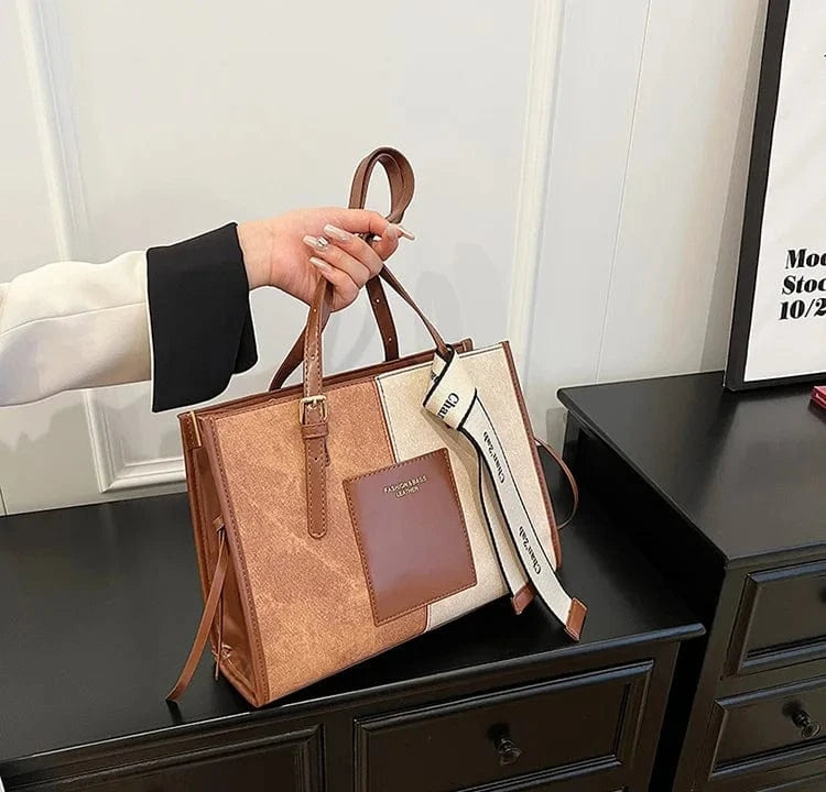 Factory Wholesale Trendy Handbags 2024 Light Lady Tote Leather Bags With Tape Lady Design Purses for women