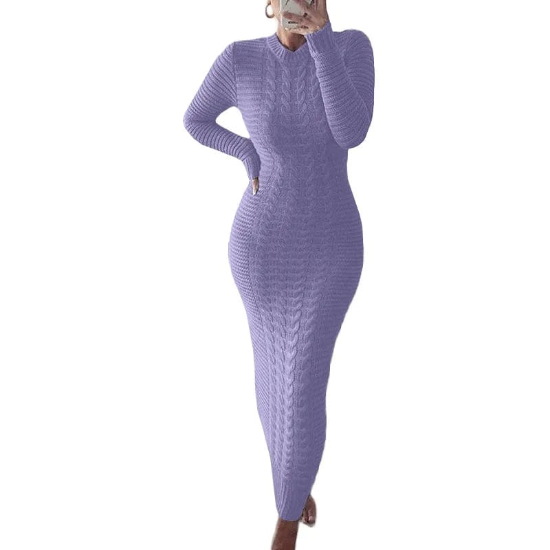 Fall clothes winter clothes for women New dress Fashion Twist Long Sleeve elegant casual dresses
